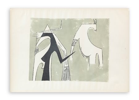 WIFREDO LAM (1902-1982) - L'indifférent, 1960