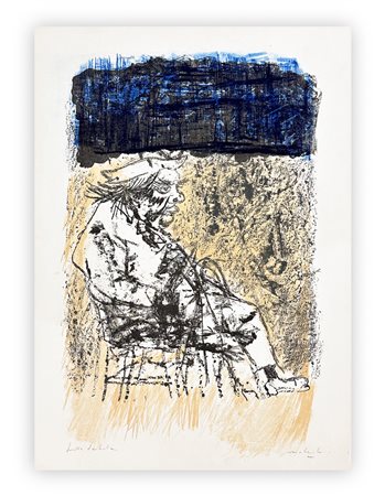 CARLO MATTIOLI (1911-1994) - Senza Titolo (Ritratto di Carrà)