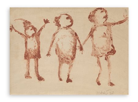 GIACOMO MANZÙ (1908-1991) - Bambini che salutano, 1930
