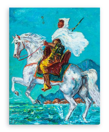 GIOVAN FRANCESCO GONZAGA (1921-2007) - Cavaliere Arabo