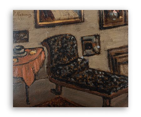 PIERO MARUSSIG (1879-1937) - Nello studio (Interno dello studio di Trieste)
