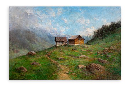 ROBALDO CASALINI BALDELLI (1866-1932) - Paesaggio alpino