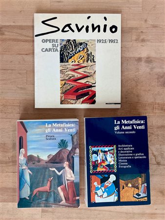 SAVINIO E LA METAFISICA - Lotto unico di 3 cataloghi