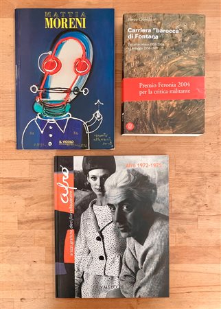 AFRO BASALDELLA, LUCIO FONTANA E MATTIA MORENI - Lotto unico di 3 cataloghi