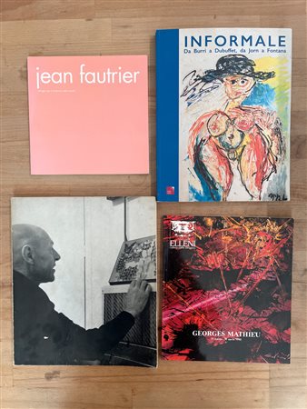 JEAN FAUTRIER, GEORGES MATHIEU E JEAN DUBUFFET - Lotto unico di 4 cataloghi