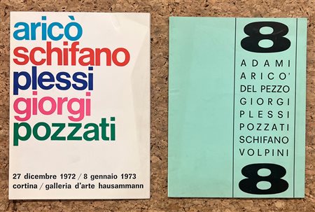 MARIO SCHIFANO (MOSTRE COLLETTIVE) - Lotto unico di 2 rari cataloghi