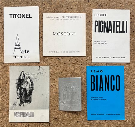 ARTE ITALIANA DEL DOPOGUERRA - Lotto unico di 6 cataloghi