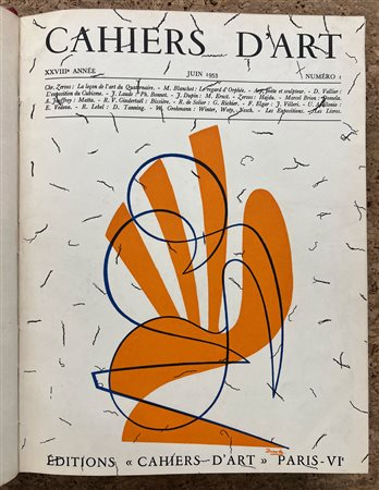 CAHIERS D'ART - REVUE DE L'AVANT-GARDE ARTISTIQUE - Annata completa, 1953