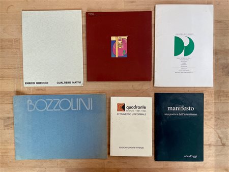 COLLETTIVE D'ARTE DEL DOPOGUERRA - Lotto unico di 6 cataloghi