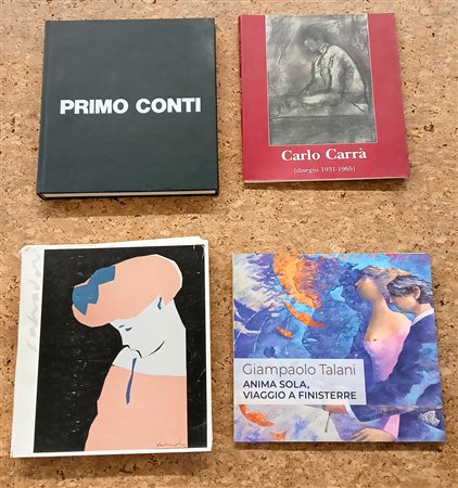 PITTURA FIGURATIVA (CONTI, CARRÀ, SALVADORI, TALANI) - Lotto unico di 4 cataloghi