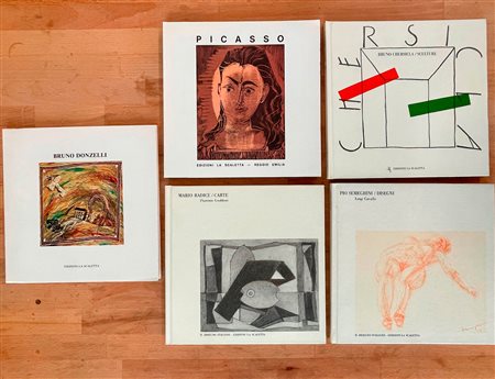 GALLERIA LA SCALETTA, REGGIO EMILIA (DONZELLI, PICASSO, RADICE, CHERSICLA, SEMEGHINI) - Lotto unico di 5 cataloghi