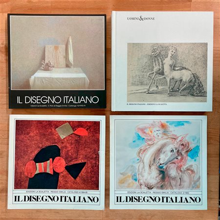 GALLERIA LA SCALETTA, REGGIO EMILIA (IL DISEGNO ITALIANO) - Lotto unico di 4 cataloghi
