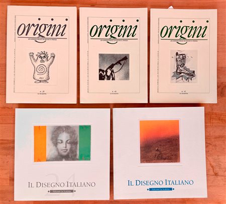 GALLERIA LA SCALETTA, REGGIO EMILIA (ORIGINI E DISEGNO ITALIANO) - Lotto unico di 5 cataloghi