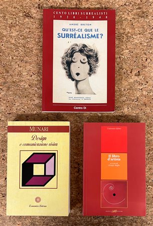 LIBRO D'ARTE E COMUNICAZIONE VISIVA - Lotto unico di 3 cataloghi