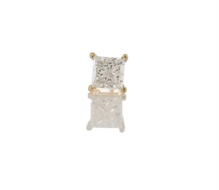 ORECCHINO IN ORO IN ORO GIALLO CON DIAMANTE LAB GROWN DA 0.50 CT - NS