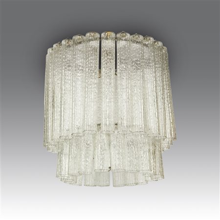 Toni Zuccheri (1936 - 2008) 
Lampada a sospensione, produzione Venini - Italia 1970
 misure su richiesta