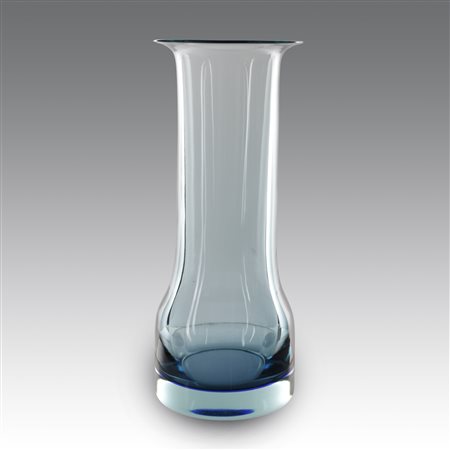 Flavio Poli (1900 - 1984) 
Vaso vetro sommerso, produzione Seguso Vetri d'arte - Italia 1960
 cm 34,5x14