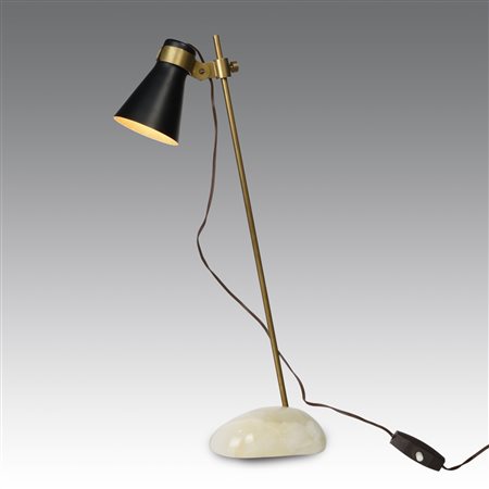 Luigi Caccia Dominioni (1913 - 2016) 
Lampada da tavolo ad una luce, modello "Lta 1", produzione Azucena - Italia 1950
 cm 39x22
