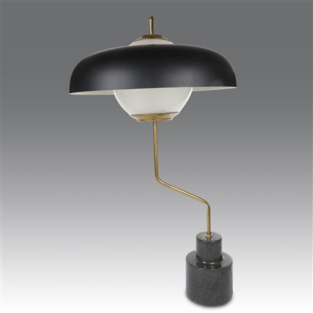 Luigi Caccia Dominioni (1913 - 2016) 
Lampada da tavolo "Mikado", produzione Azucena - Italia 1962
cm 109; Ø cm 60,5 