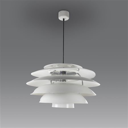  
Lampada a sospensione mod. "1262", produzione Stilnovo - Italia 1960
 cm 80; Ø cm 56