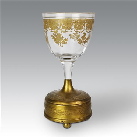  
Bicchiere in vetro con carillon - Germania 
 cm 18,0x8,3