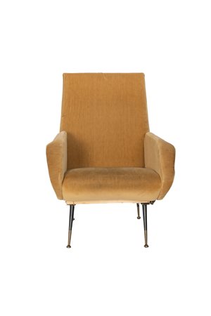Marco Zanuso  
Poltrona vintage anni '60 Made in Italy, colore Lt.Yellow 
 cm 92x68x87