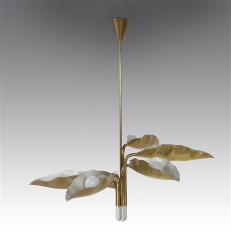 Angelo Lelii (1911 - 1979) 
Lampada a sospensione, produzione Arredoluce - Italia 1950
  cm 91, Ø cm 86