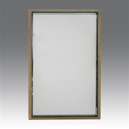 Max Ingrand (1908 - 1969) 
Specchio in ottone Max Ingrand 
 cm 80x52