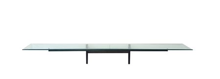  
Consolle da muro con struttura in acciaio e top in ctistallo 
 cm 38,5x270,5