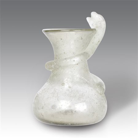 Vittorio Rigattieri  
Vaso sferico schiacciato, produzione Seguso - Murano 1970
 cm 11x7,5 