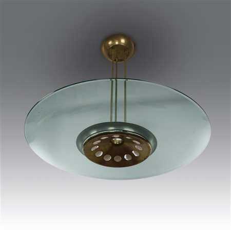 Max Ingrand (1908 - 1969) 
Lampada a sospensione modello “1508”  , produzione Fontana Arte - Italia 1950
 cm 74; Ø cm 86,5