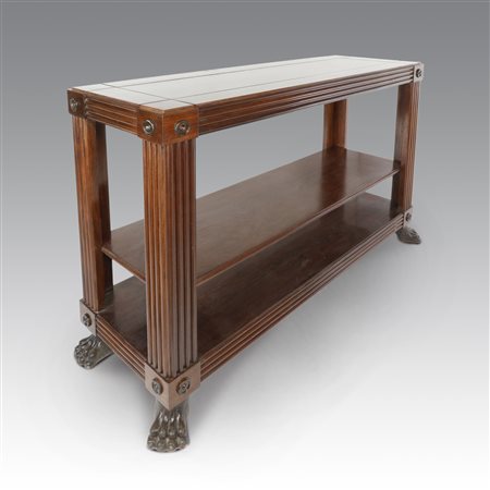 Celeste Dell'Anna (disegno di)  
Mobile d'appoggio etagère in mogano africano 
 cm 87x133x45