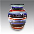 FULVIO BIANCONI (1915 - 1996) 
Vaso globulare, produzione Venini & C. - Italia 1955
 cm 30,5x24