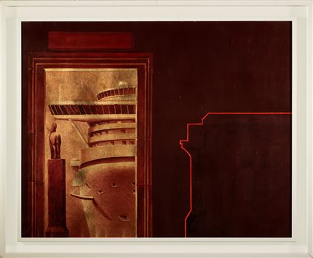 Carlos Grippo  
Partenza altrove 2003
Tecnica mista su tela 80x100 cm