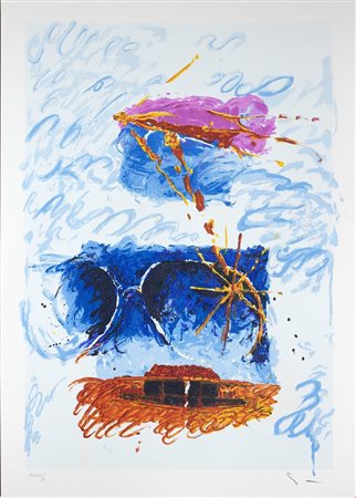 Mario Schifano (Homs, 1934 - Roma, 1998) 
Senza Titolo (Es. XCVIII/C) Anni '90
