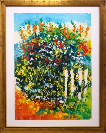 Athos Faccincani (Peschiera del Garda, 1951 - ) 
Angolo di giardino siciliano 1984
