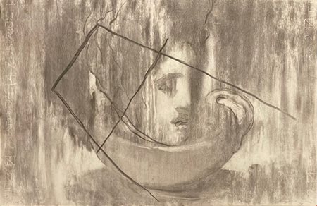 Omar Galliani (Montecchio Emilia, 1954 - ) 
Senza Titolo 1987
