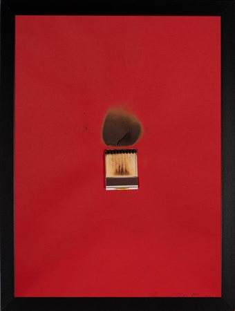 Bernard Aubertin (Fontenay-aux-Roses, 1934 - Reutlingen, 2015) 
Dessin de feu papel rouge 2009
