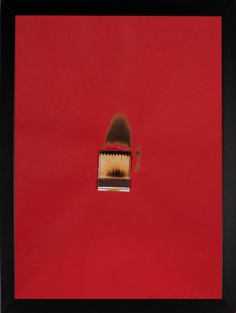 Bernard Aubertin (Fontenay-aux-Roses, 1934 - Reutlingen, 2015) 
Dessin de feu papel rouge 2009

