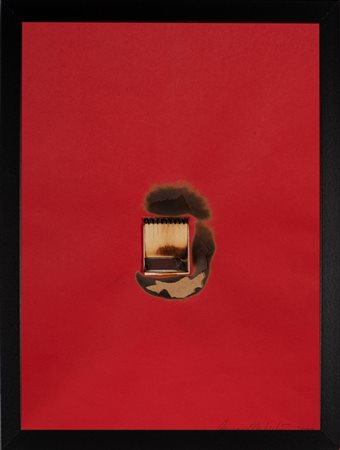 Bernard Aubertin (Fontenay-aux-Roses, 1934 - Reutlingen, 2015) 
Dessin de feu papel rouge 2009
