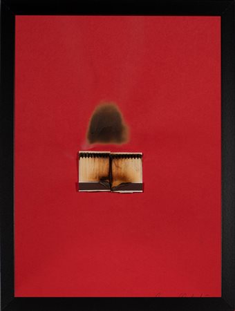 Bernard Aubertin (Fontenay-aux-Roses, 1934 - Reutlingen, 2015) 
Dessin de feu papel rouge 2009
