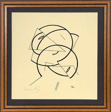 Thomas Ring (1892 - 1983) 
Lineare Komposition 1921/77
