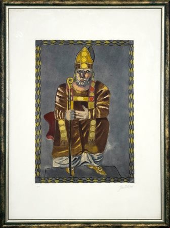 Franco Gentilini (Faenza, 1909 - Roma, 1981) 
Il Papa 1974
