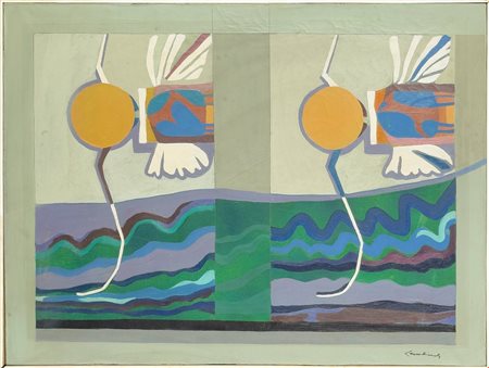 Giovanni Leonbianchi (1935 - ) 
Upwinged Flies 1970
