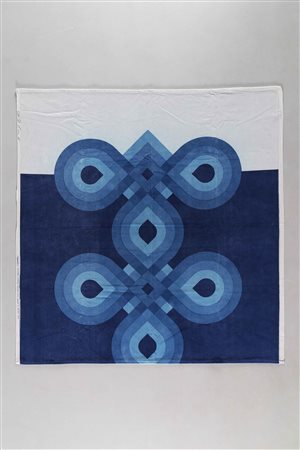 PESCE GAETANO (n. 1939) Arazzo arlecchino. Velluto. Cm 128,00 x 130,50....