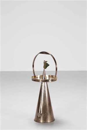 DALISI RICCARDO Per Vanini. Tavolino vassoio. Metallo argentato. Cm 42,00 x...