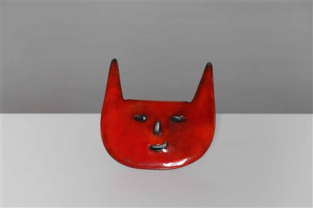 DE POLI PAOLO & GIO' PONTI Diavoletto. 1950. Rame smaltato. Cm 13,00 x 10,50....