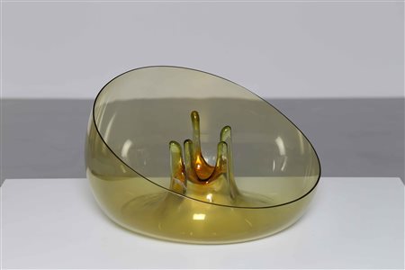 ZUCCHERI TONI (1937 - 2008) Per Veart. Grande Vaso serie Otri. 1970. Vetro di...