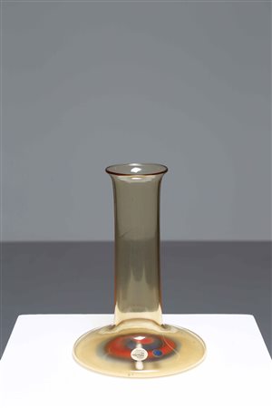 POTENZA GIANMARIA (n. 1936) Per La Murrina. Vaso oblungo con grande murrina....