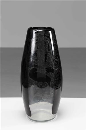 ZANCANARO TONO (1906 - 1985) Vaso inciso alla rotella dall'artista. 1956....